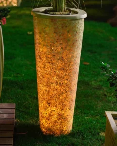 Cylinder shaped planting pots