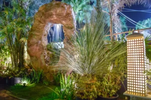 Existing waterfalls and fountains turkan landscape