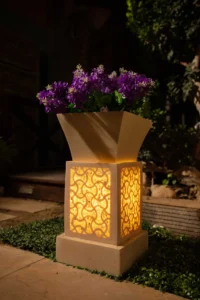 Short column planting pots from turkan landscape company