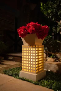 Square column planting pots from turkan