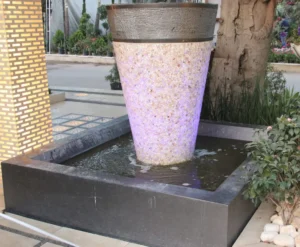 Waterfalls and fountains installed in the ground turkan landscape co