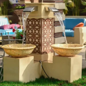 شلالات ونوافير بمخرجين