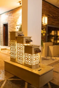 شلالات ونوافير مدرجة مستويات